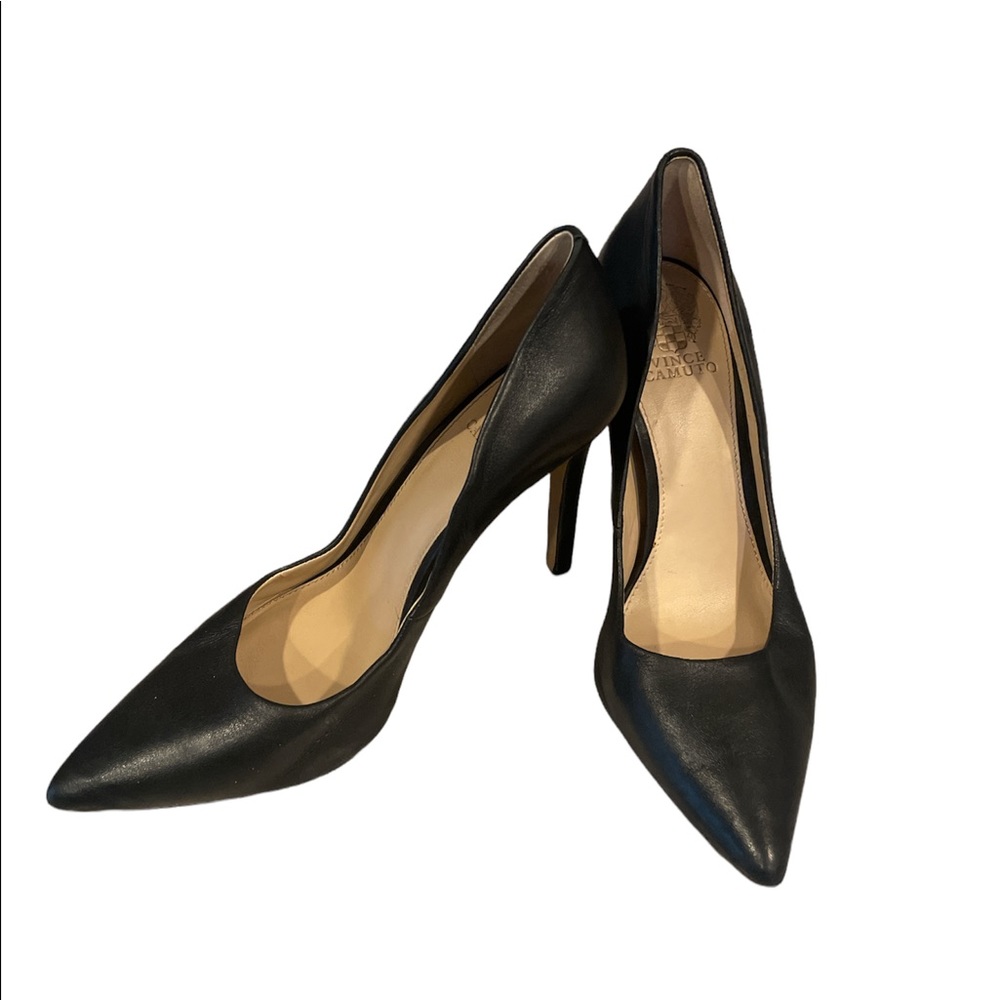 Vince Camuto “Callista” Black Leather Pumps